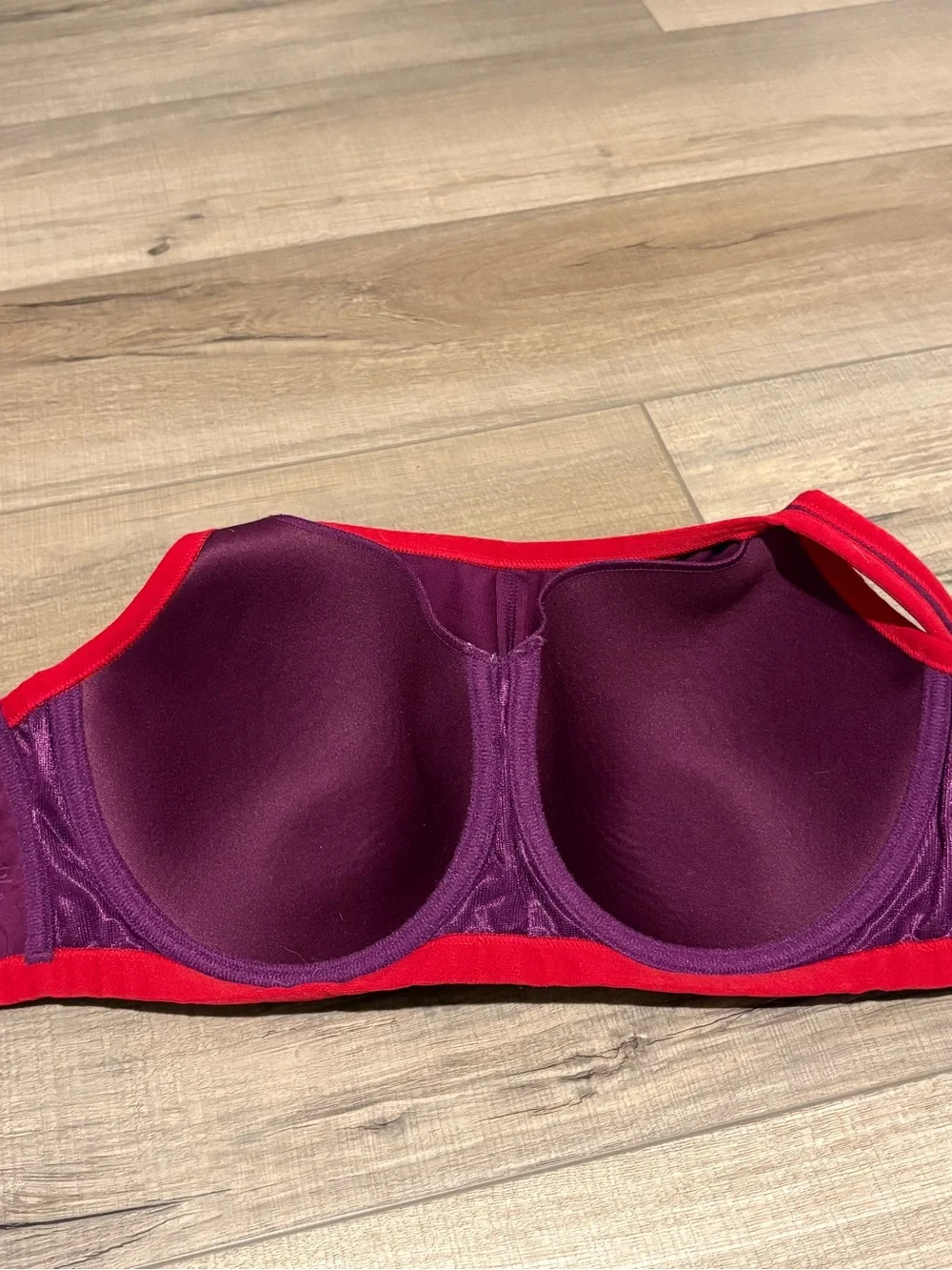 Natori YOGI Underwire Sports Bra JEWEL VIOLET CONVERTIBLE purple 34D